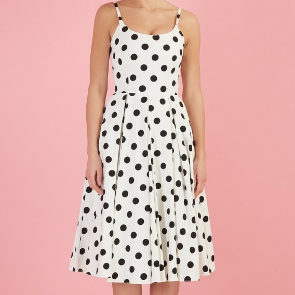 NWOT Priscilla Polka Dot Midi Dress UK10/US6